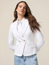 Blazer cruzado en punto milano image number 0