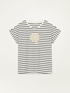 T-shirt con ricamo in perline image number 3