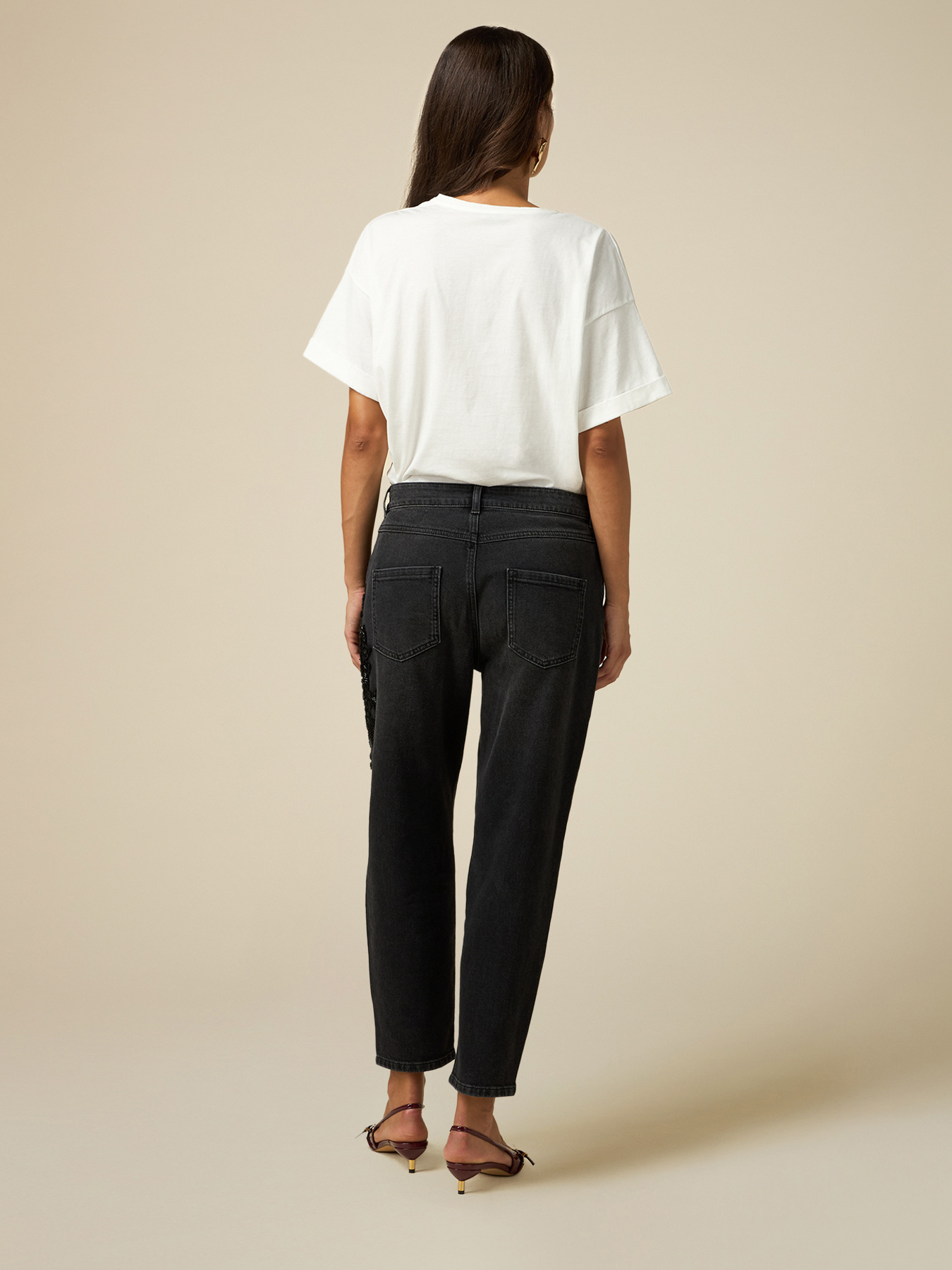 Boyslim jeans with jewel patch image number 1