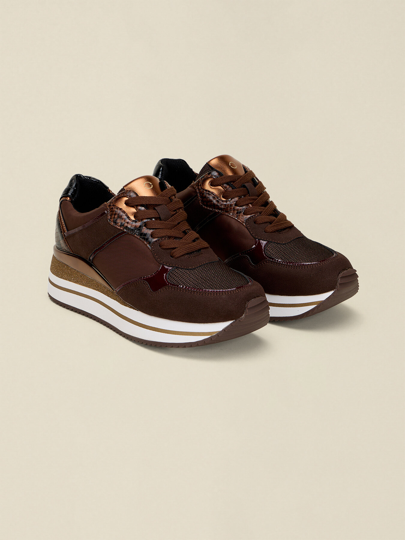 Plateau-Sneaker mit Python-Detail image number 1