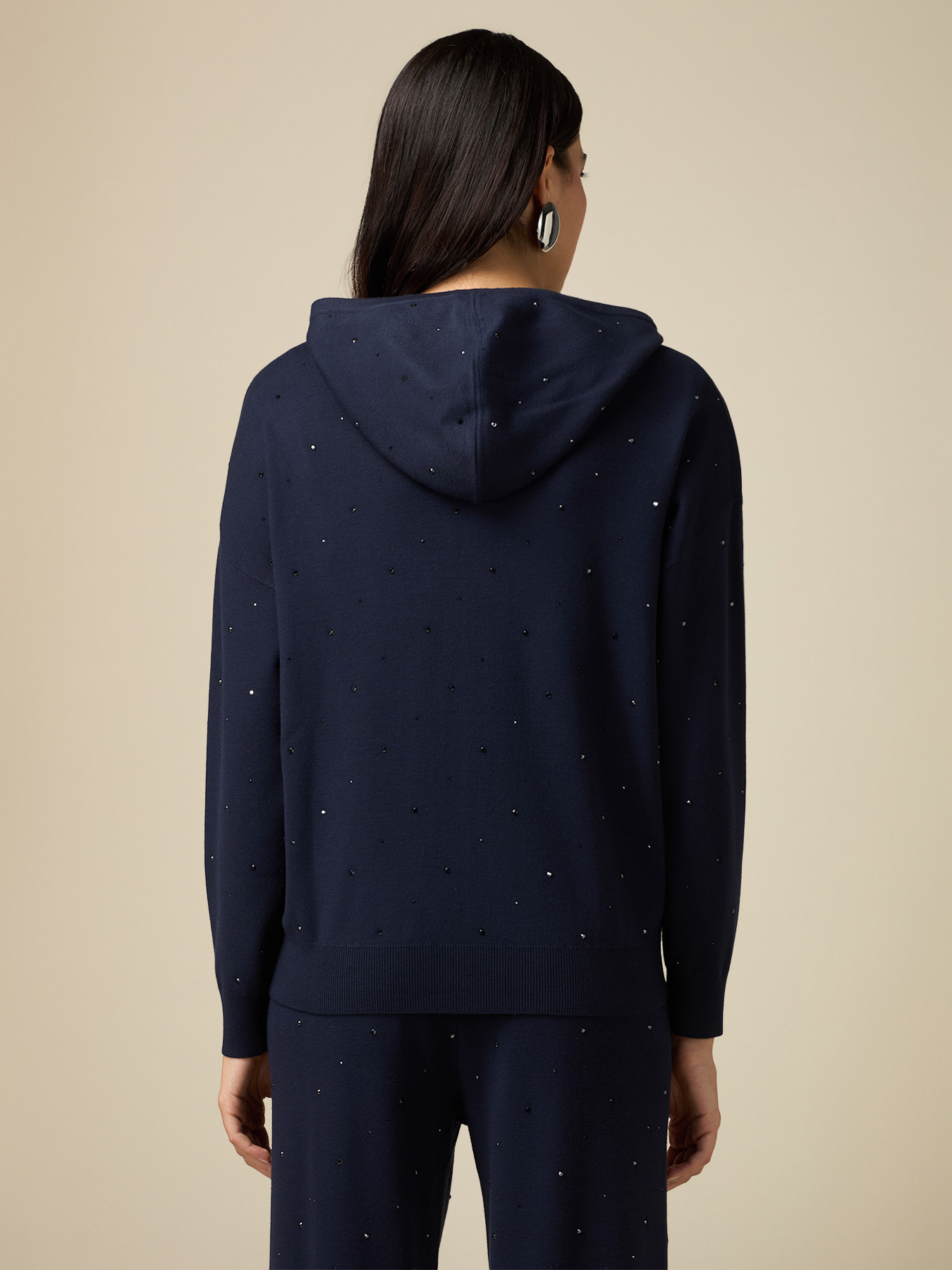 Knit sweatshirt with studs image number 1
