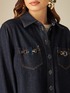 Camicia giacca in denim image number 2