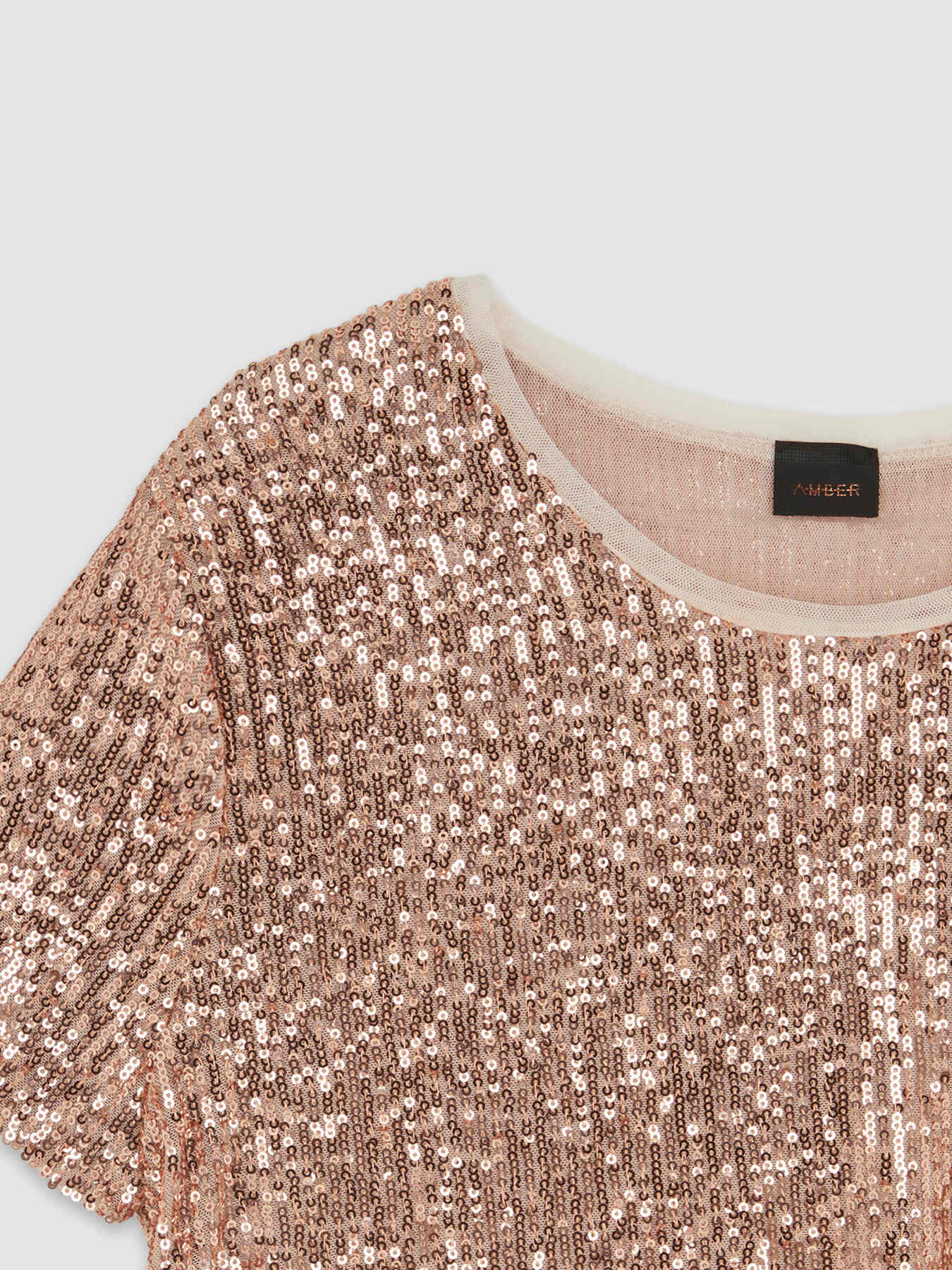 Full sequin boxy blouse image number 5