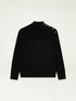 Turtleneck sweater with button detail image number 3