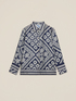 Patterned satin shirt image number 3