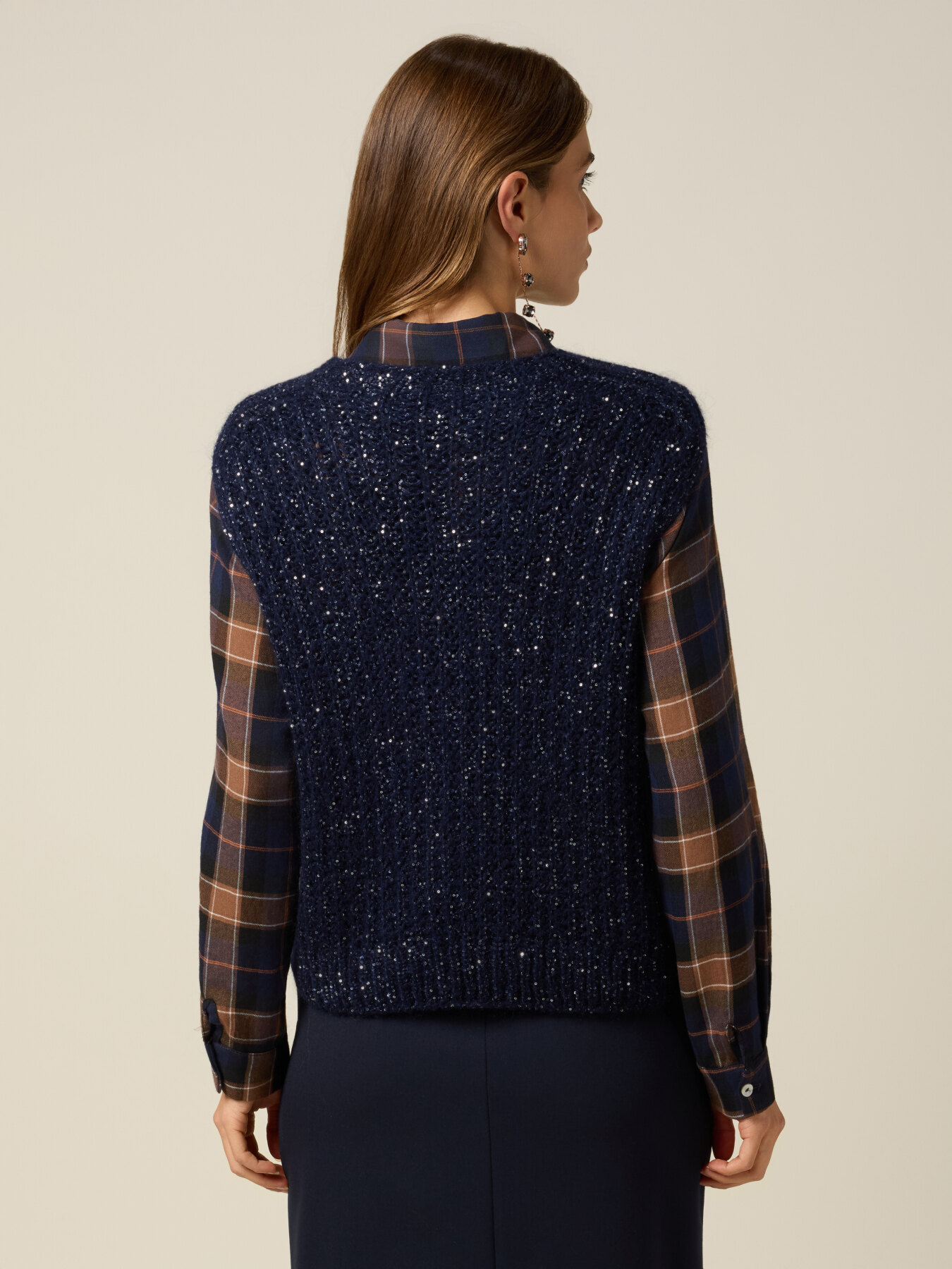 Mixed mohair vest with sequins image number 1