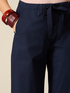 Pantalon palazzo en popeline image number 2