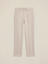 Pantalones regulares de tejido crep&eacute; image number 4