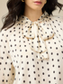 Satin polka-dotted blouse image number 2