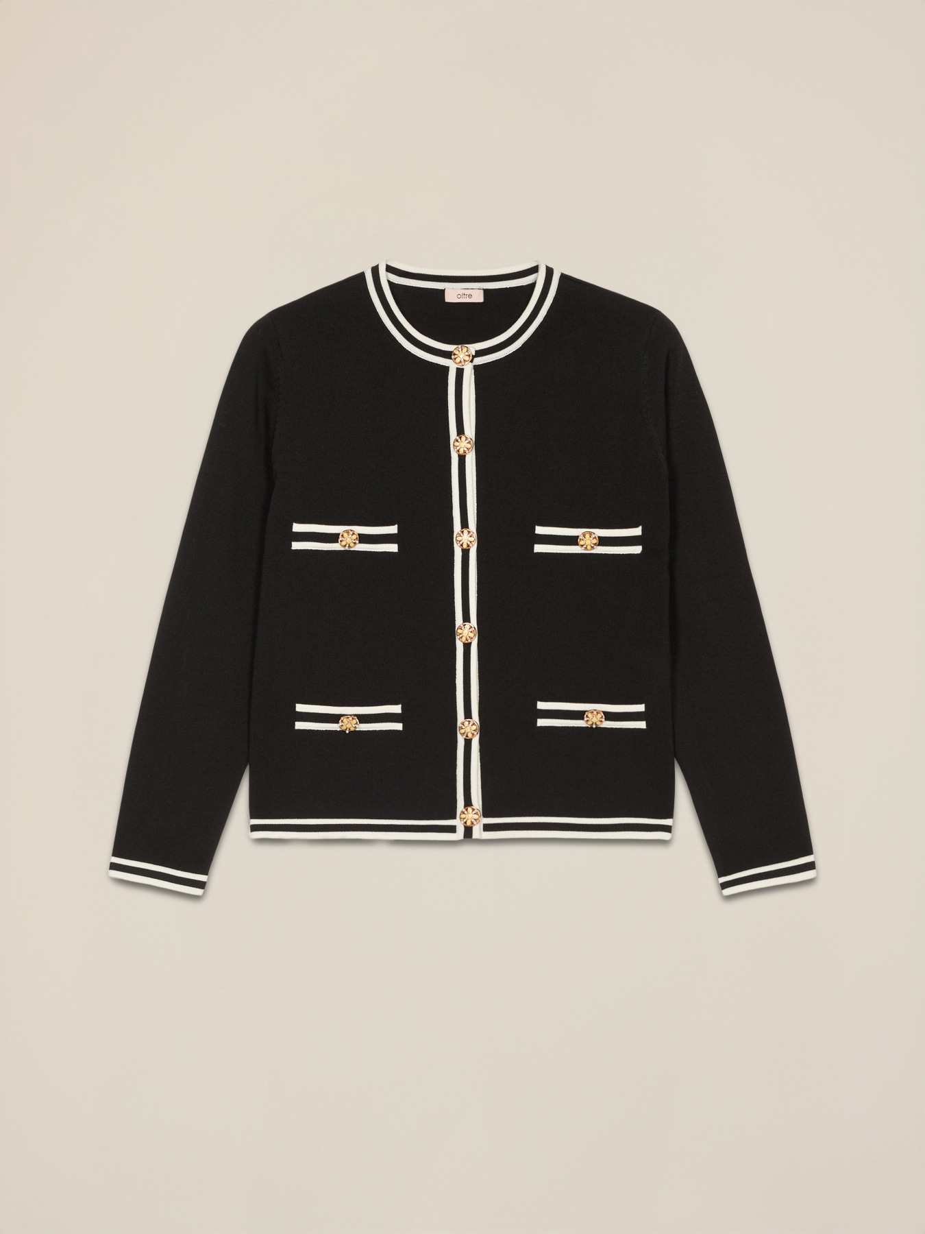 Cardigan ad effetto giacca image number 3