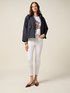 Regular trousers in mixed lyocell fabric image number 0