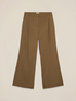 Wide-leg linen blend trousers image number 4