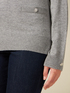 Maglia misto cashmere con bottoni gioiello image number 2