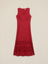 A-Linien-Kleid mit Lochstickerei image number 4
