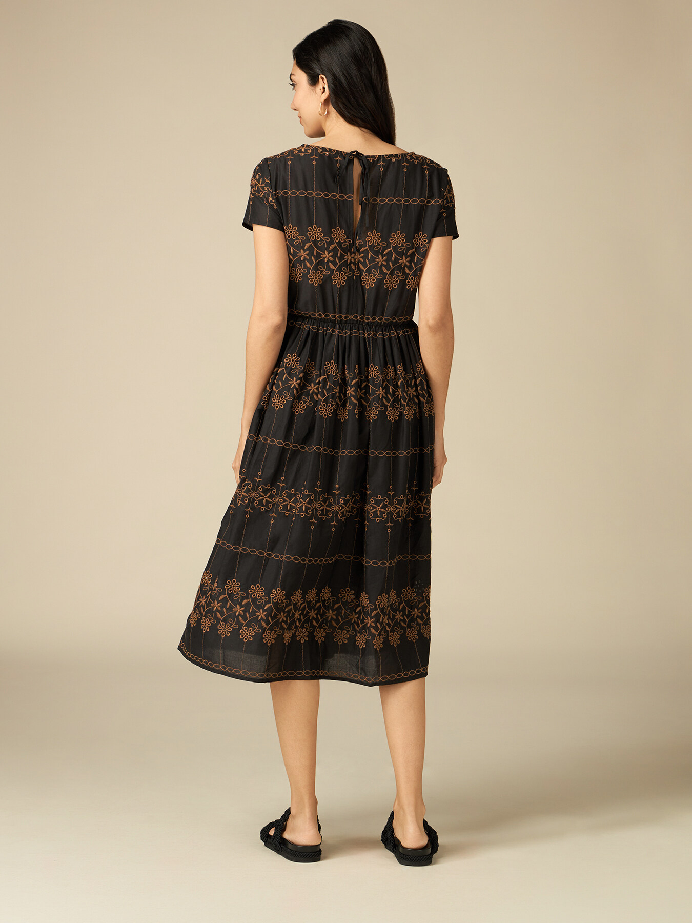 Midikleid mit Stickerei image number 1