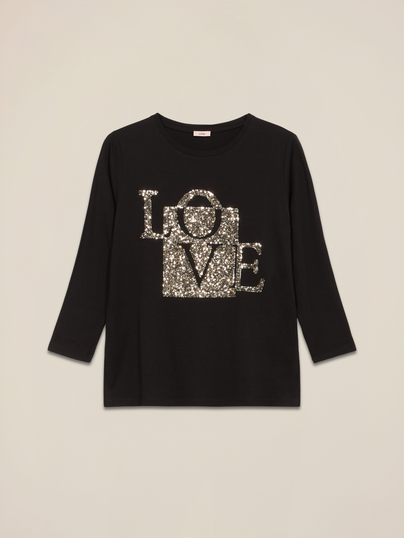 T-Shirt mit Pailletten-Stickerei image number 3