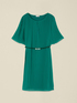 Short dress in pleated georgette image number 3