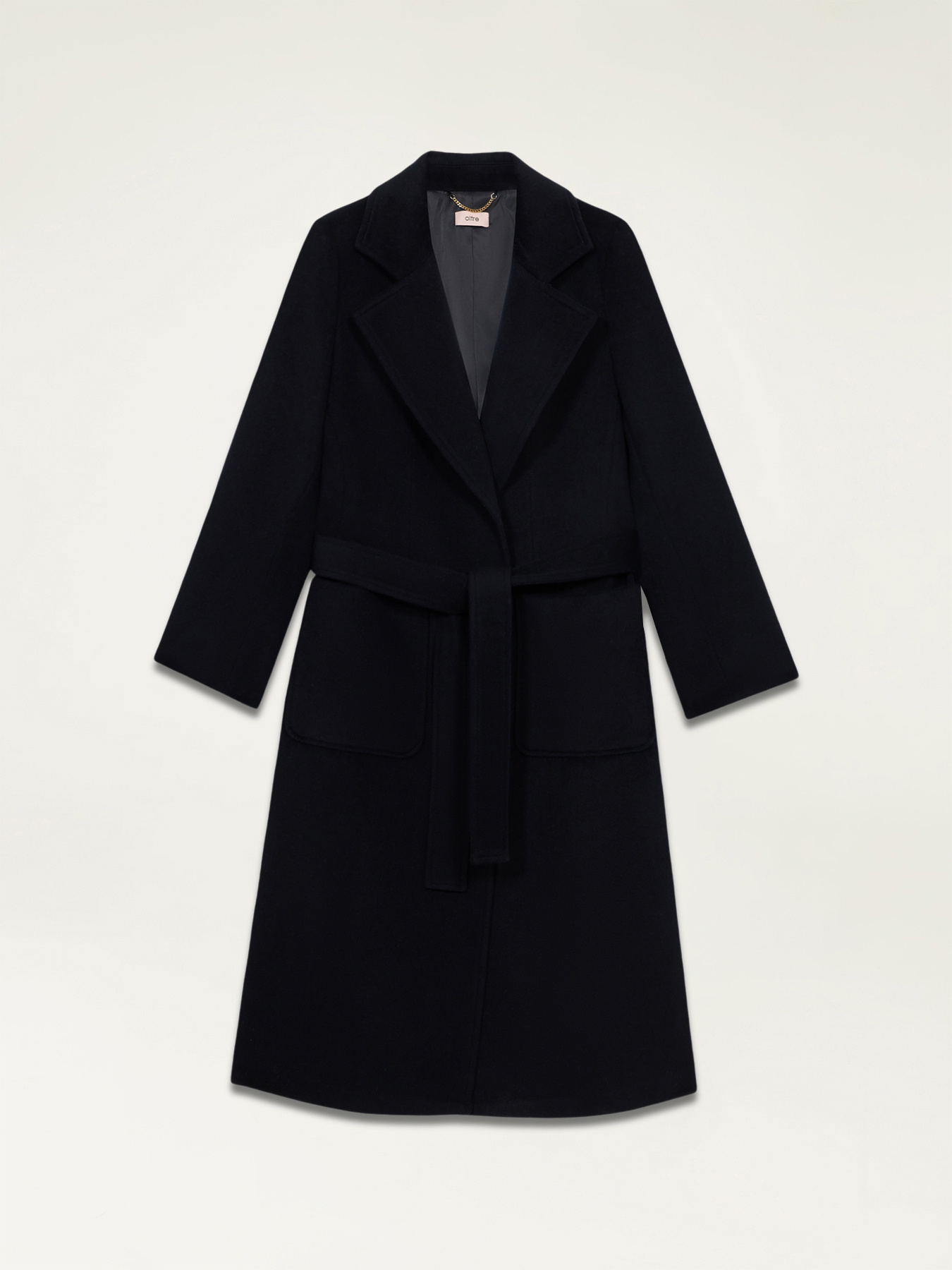 Long coat with belt image number 5