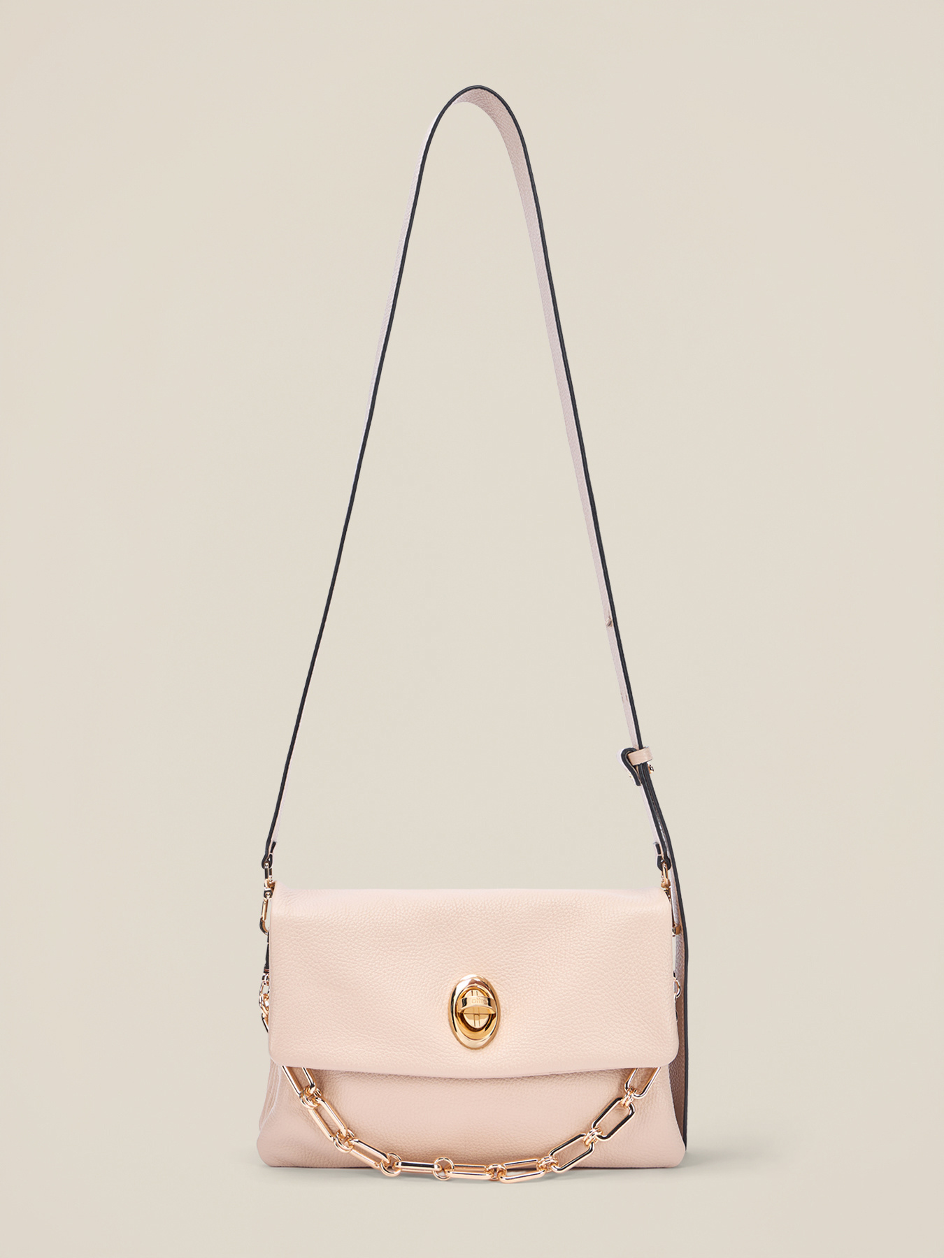 Genuine leather messenger bag image number 3
