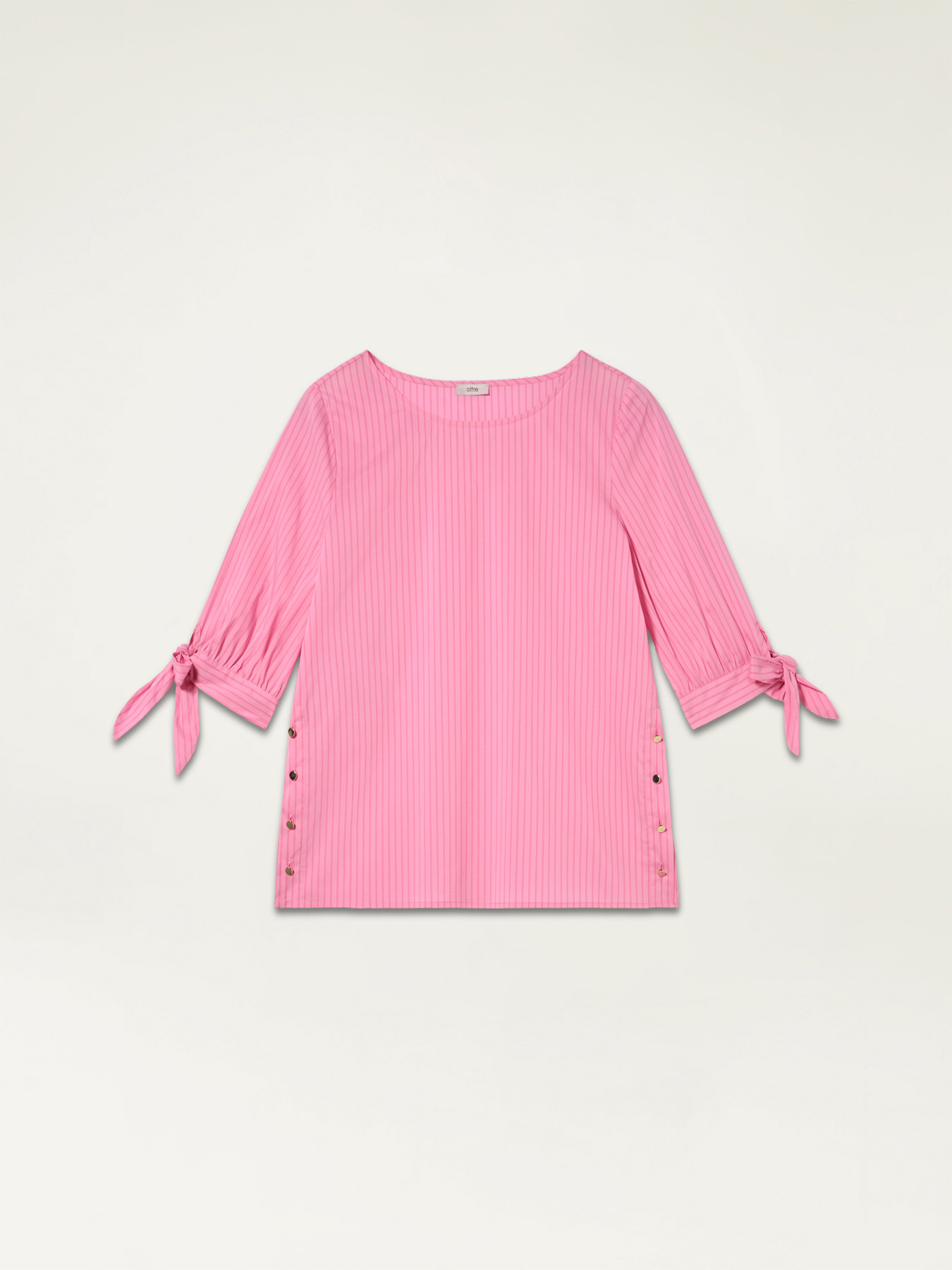 Blusa de popelina con botones image number 3