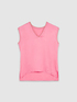 Blusa in raso scollo a V image number 3