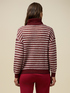 Striped wool blend turtleneck pullover image number 1