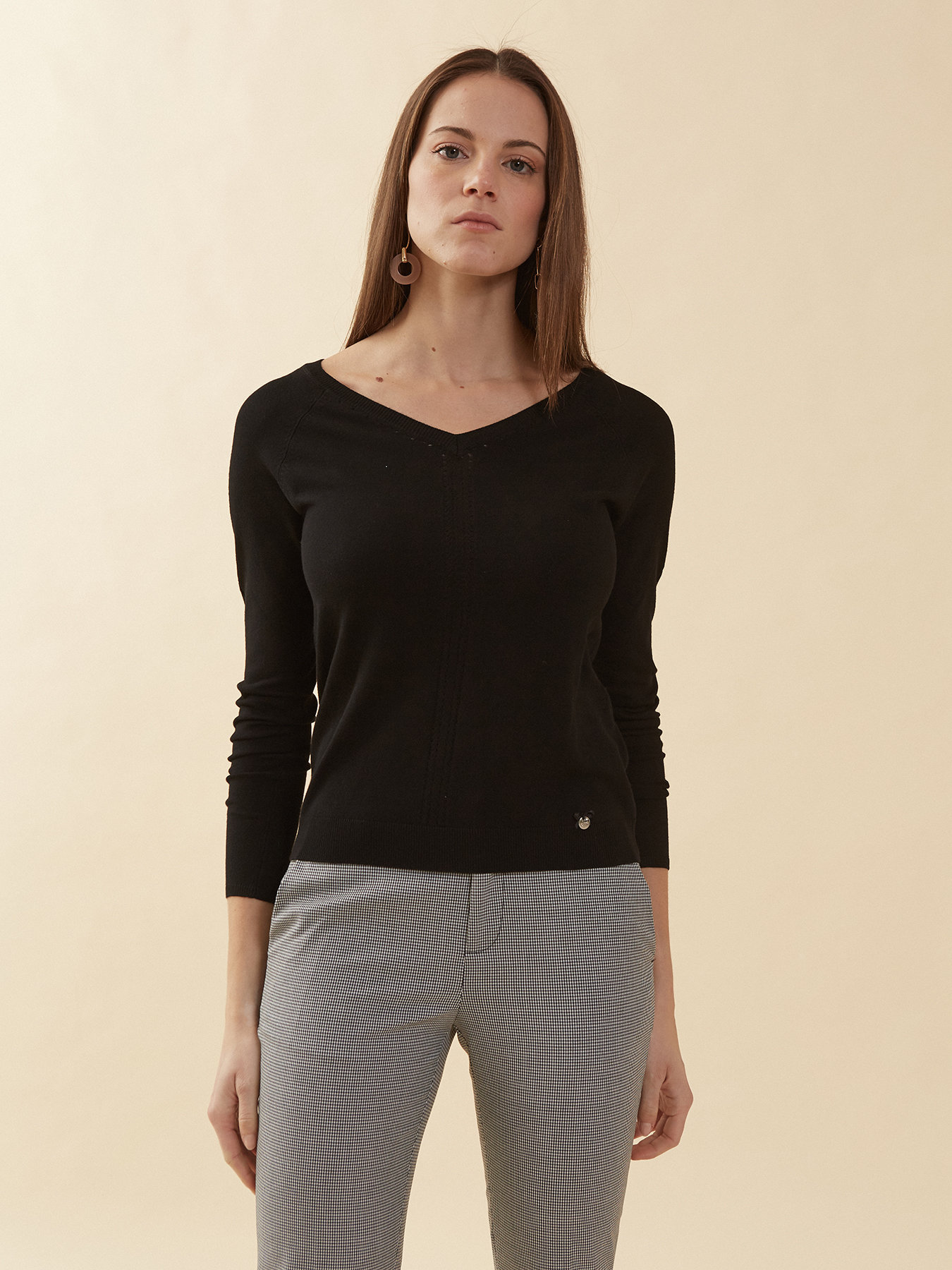 Pullover aus Viskosegemisch mit weitem Ausschnitt image number 2
