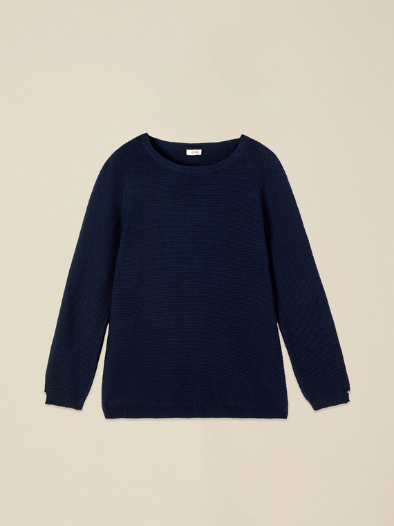 Ribbed cotton knitwear