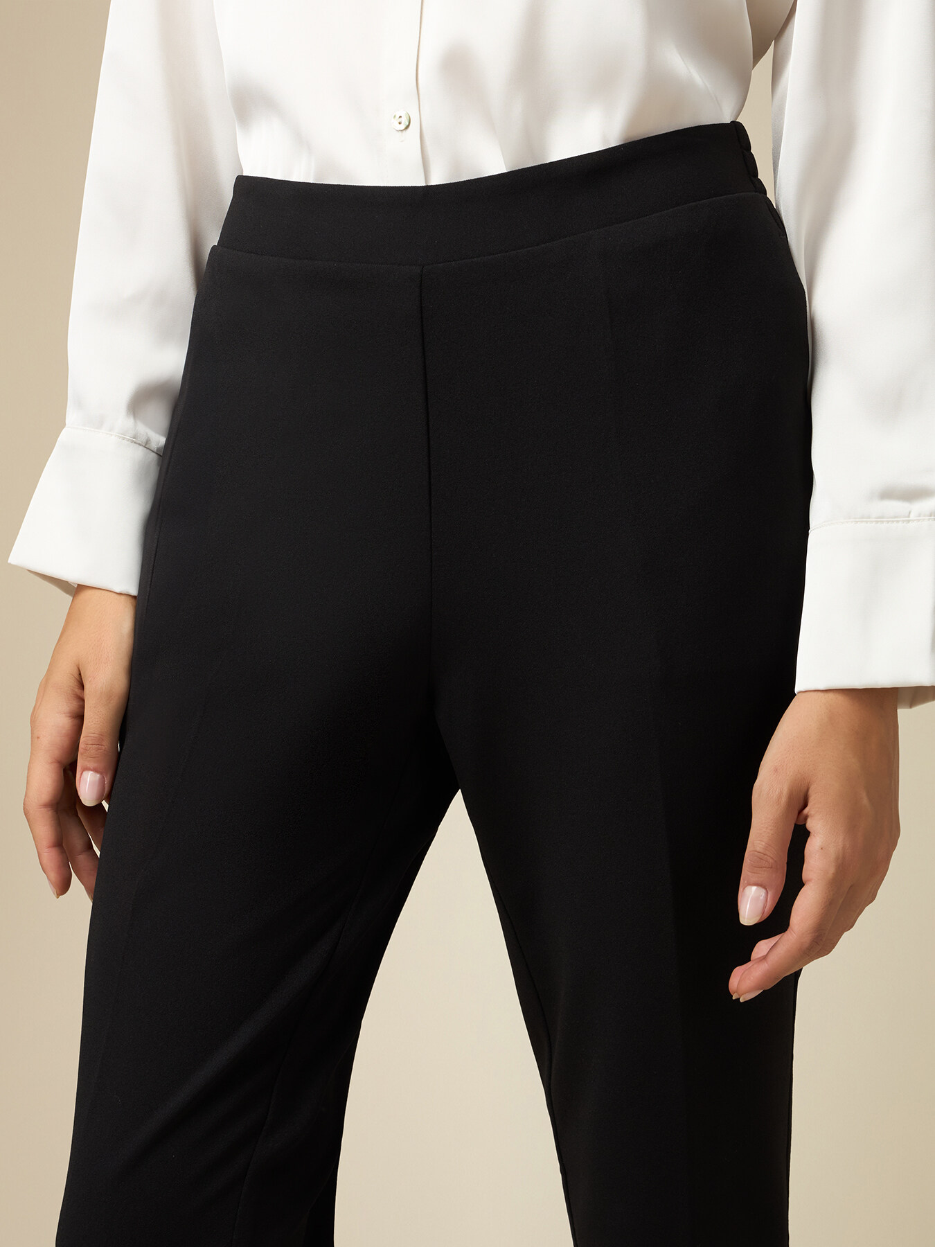 Scuba fabric joggers image number 2