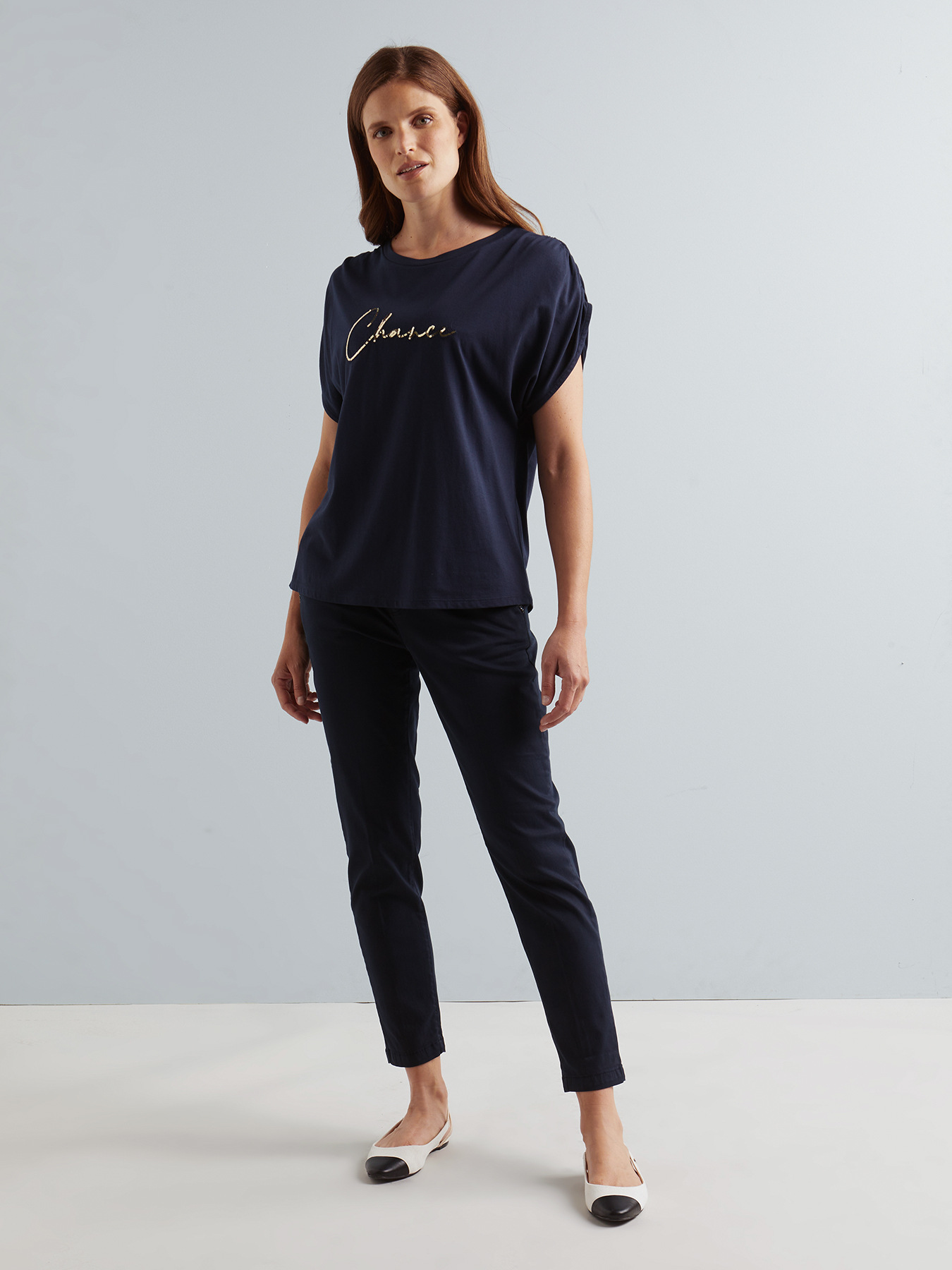 Pantaloni chino Madrid con tape gioiello image number 0