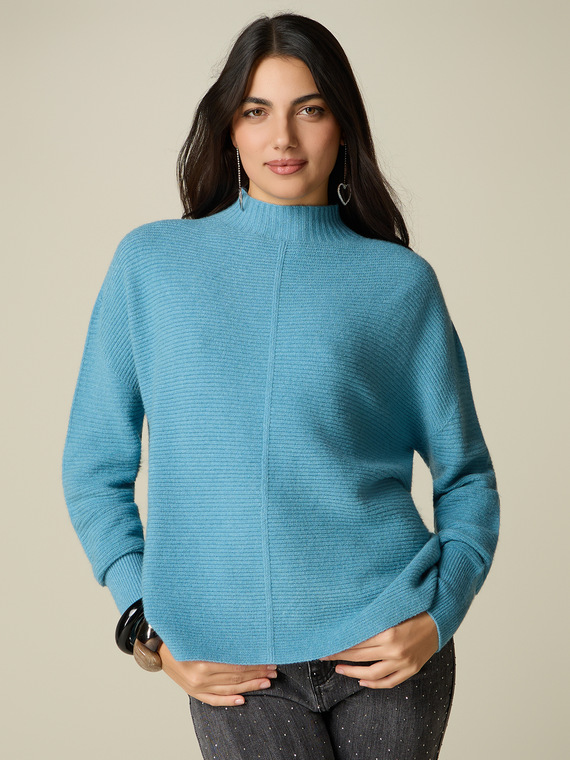 Rollkragenpullover aus Viskosemischung