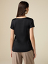 Short-sleeved satin blouse image number 1