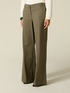Wide-leg trousers in cotton blend twill image number 3