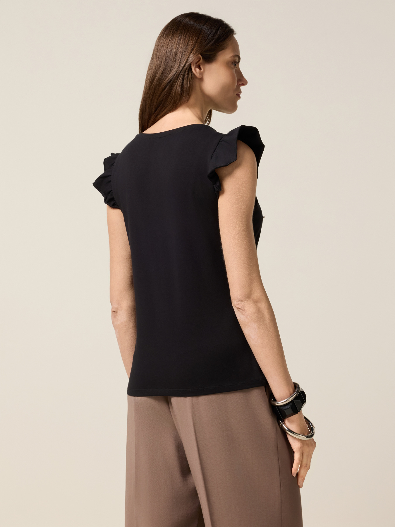 Jersey top with gussets image number 1