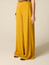 Wide-leg linen blend trousers image number 4