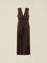 Long lurex jersey dress image number 3