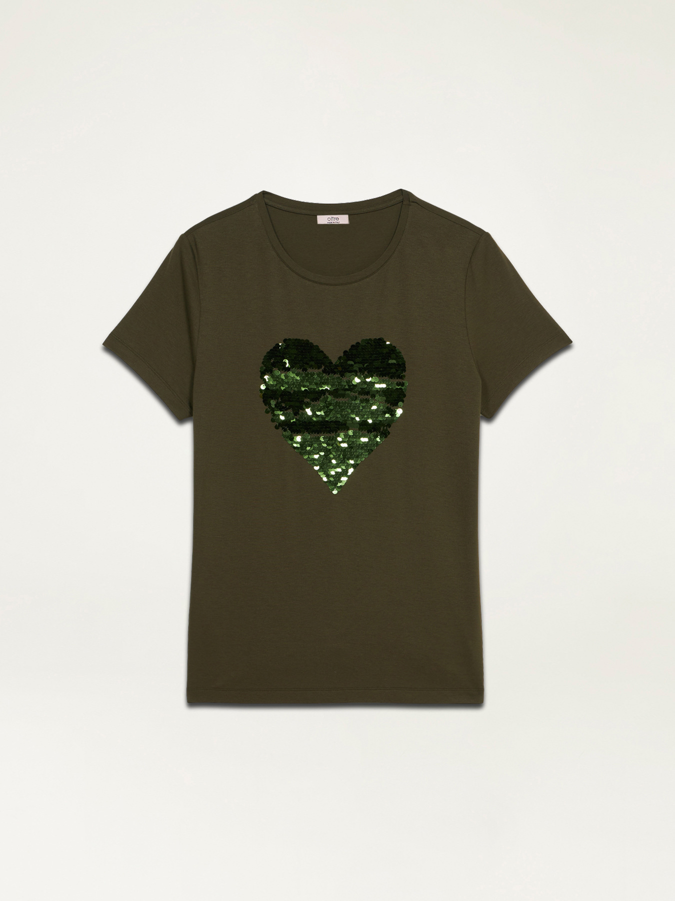 T-shirt with sequin application image number 3