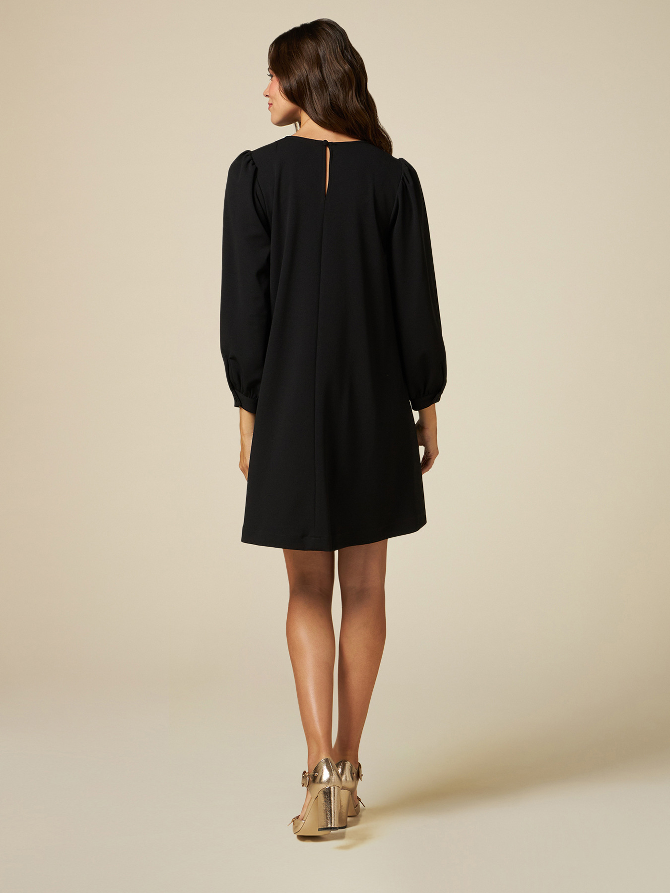 Rochie largă cu mâneci bufante image number 1