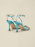 Sandali laminati con tacco image number 3