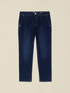 Jean chino en denim rinc&eacute; image number 4