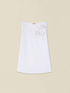 Top en coton avec applications florales image number 3