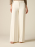 Wide-leg palazzo pants in crepe fabric image number 3