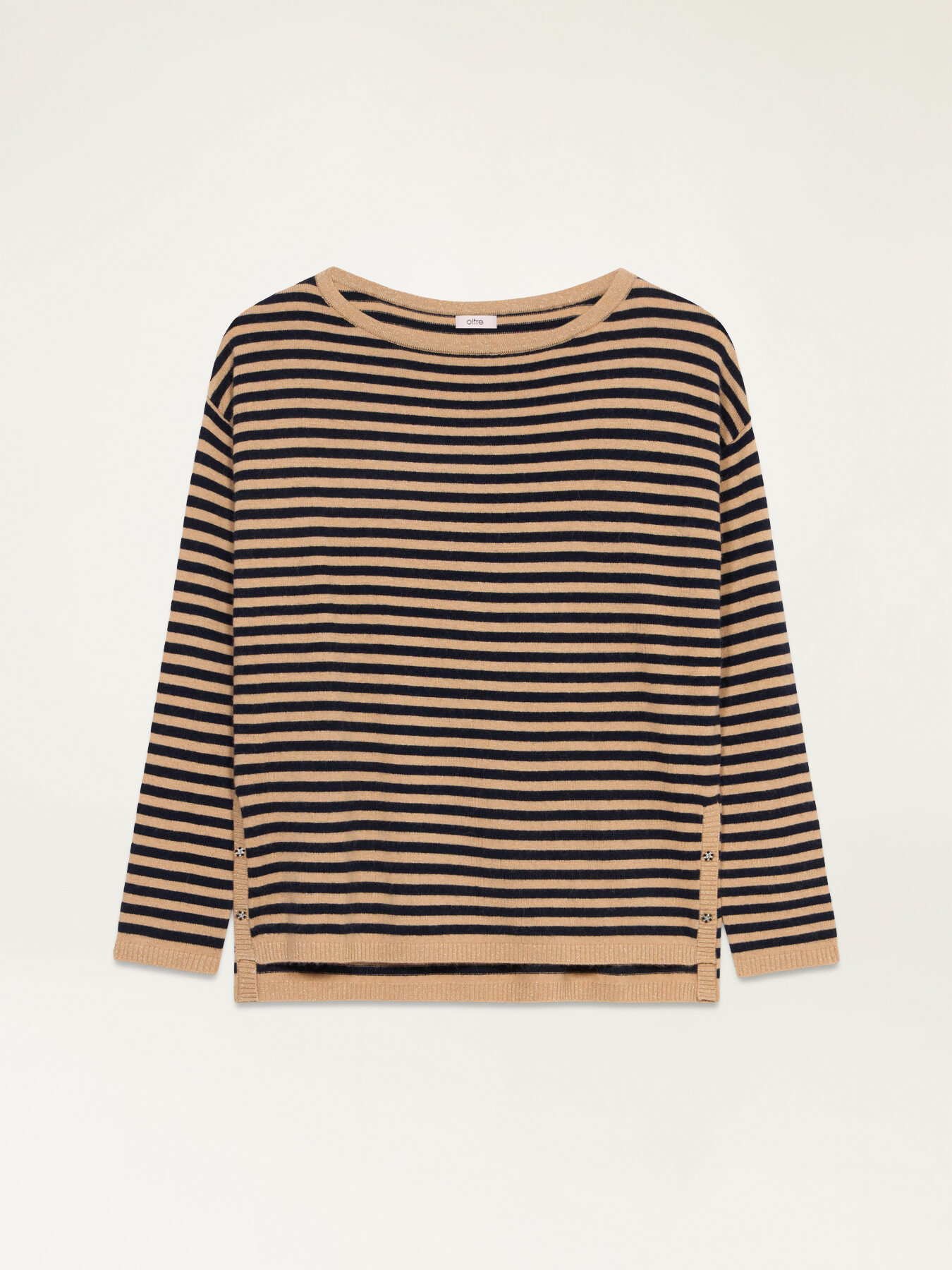 Gestreifter Pullover aus Kaschmirgemisch image number 3