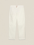 Chinos in cotone in cotone con ricami floreali image number 4