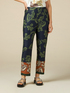 Patterned viscose joggers image number 3