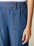 Joggers in tencel effetto denim image number 2