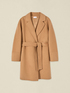 Wool-blend coat with belt image number 3