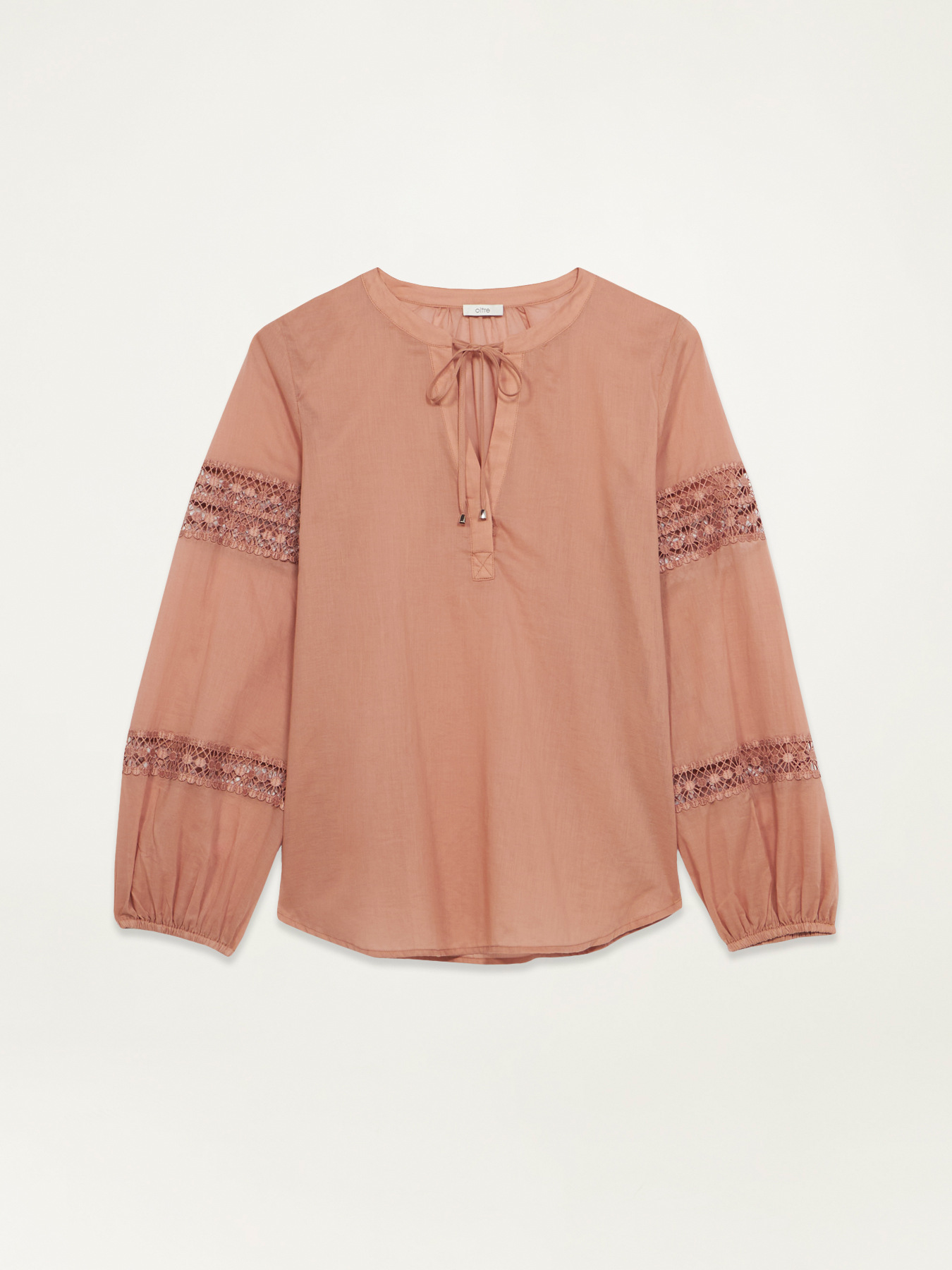 Bluse mit Makramee-Einsätzen image number 4