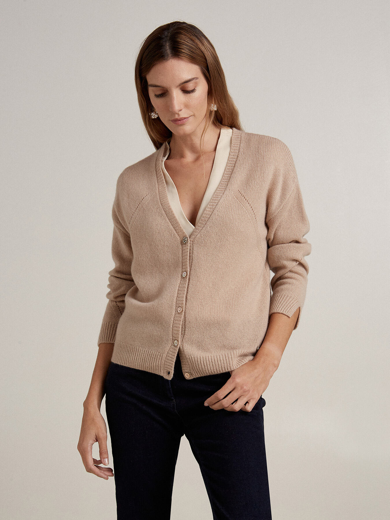 Cardigan 100% cashmere image number 0