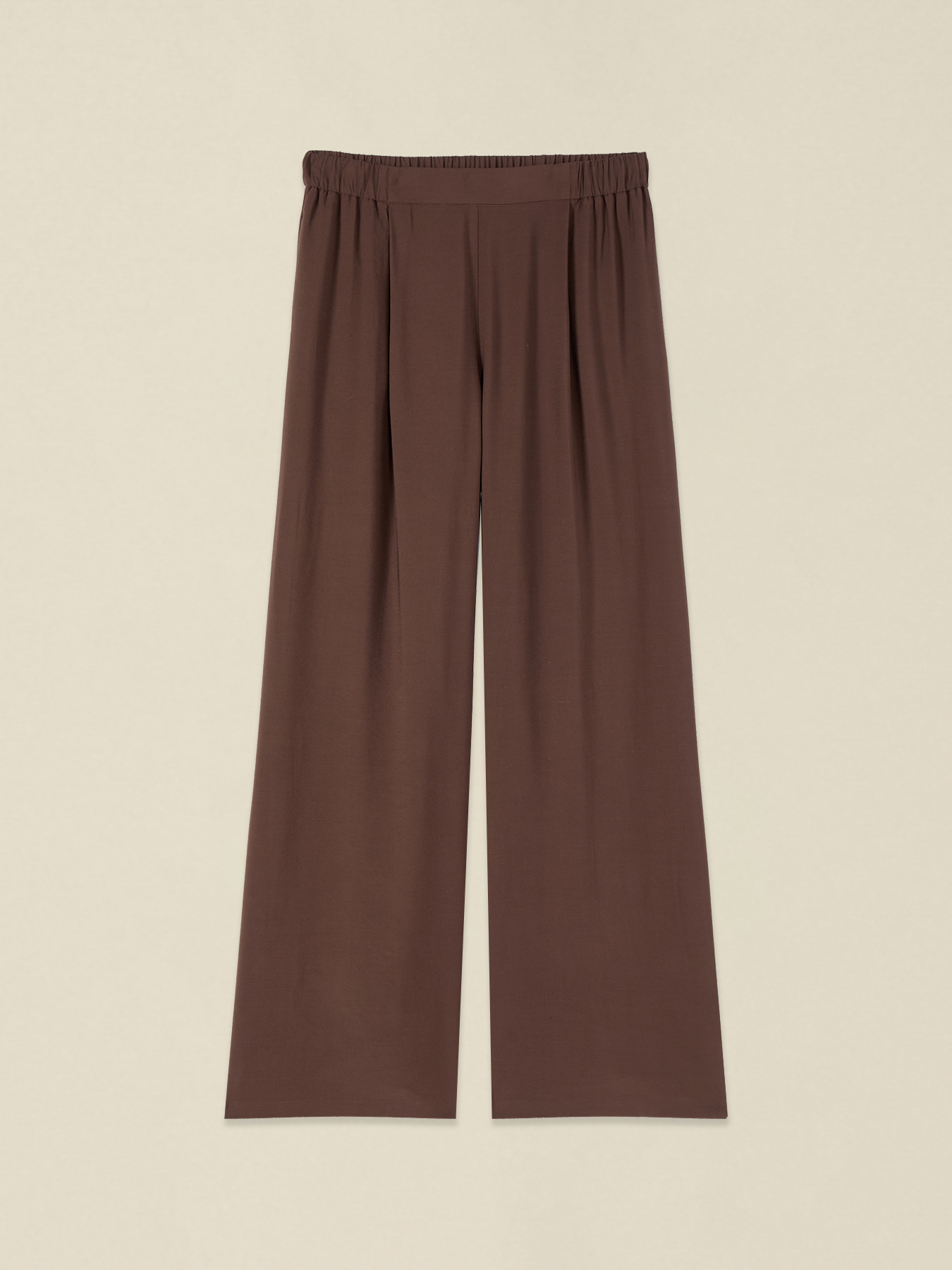 Pantalon large en m&eacute;lange de viscose image number 4